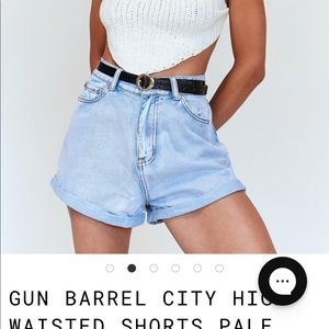 princess polly gun barrel city high waisted shorts